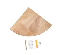 CONGARTENO Étagère Murale Dangle Chêne Blanc Tablette de Rangement Arrondie Résistante à Lhumidité pour Cuisine Chambre et Bureau