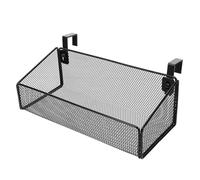 CONGARTENO Étagère Suspendue en Métal Noir Petite Taille 27 Crochets Panier de Rangement Caddy pour Bureau et Chambre D’Élève Organiseur de Chevet pour Lit Superposé Rangement Pratique