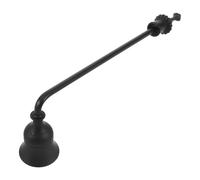 CONGARTENO Éteignoir à Bougie Métallique Noir à Long Manche, Outil Rustique pour Éteindre Mèches en Toute Sécurité, Accessoire Décoratif Vintage pour Maison, Restaurants et Dîners aux
