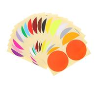 CONGARTENO Étiquettes Autocollantes Rondes 100 MM 40 Pièces Pastilles Adhésives Colorées pour Codage Couleur Organisation Bureau et Classe Étiquettes à Points pour Rangement