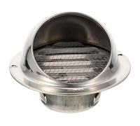 CONGARTENO Extracteur Air Inox Résistant Aux Intempéries Chapeau De Ventilation Mural Avec Filtre Anti-insectes Sortie Échappement Silencieuse Pour Bureau Et Extérieur