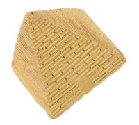 CONGARTENO Figurine Miniature Pyramide D'égypte Ancienne Dorée en Résine Décorative, Statuette Artisanale pour Bureau Et Bibliothèque, Objet Décoratif Unique Thématique Historique, Présent Culturel