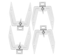 CONGARTENO Fourchettes à Poulet Rôti en Acier Inoxydable - Kit de Rôtisserie 4 Pièces Vis - Fourche à Pointes pour Friteuse à Air Chaud Barbecue Cuisine Extérieure Accessoires Compatibles