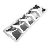 CONGARTENO Grille D’aération Marine en Acier Inoxydable 32,3 X 10,9 X 2,8 Cm, Ventilation à Persiennes 5 Lames, Plaque D’évacuation D’air Étanche pour Cabines et Yachts - Ventilateur