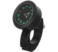 CONGARTENO Horloge de Guidon Moto Noire en Alliage d'Aluminium Étanche Éclairage Nocturne Montre de Table pour Moto Électrique et Vélo Accessoire de Tableau de Bord Solide et Léger