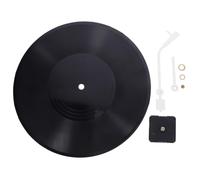 CONGARTENO Horloge Murale Vinyle Ronde Rétro Décorative Plastique Résistant Pendule Murale Suspendue Moderne pour Salon Chambre Bureau Design Vintage Polyvalent