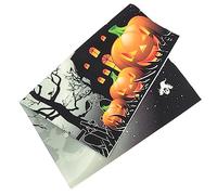 CONGARTENO Horreur Photo Background Décorations Halloween Festives pour Photographie Arrière-Plan De Fête avec Citrouilles Et Fantômes pour Studio Photo Et Événements Halloween