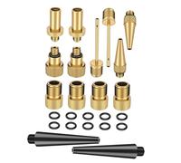 CONGARTENO Kit Adaptateur Valve pour Pompe à Pied et Convertisseur de Valve pour Voiture et Ballons Accessoires de Gonflage Polyvalents avec Boîte de Rangement Compacte