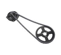 CONGARTENO Kit Chaîne Arrière Moto Chaîne Moteur Aluminium Compatible Scooter Mini Moto