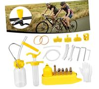 CONGARTENO Kit de Purge Frein Disque VTT Hydraulique avec Injecteur Huile Outils de Réparation Compatibles Systèmes de et Suspension Bouteille et Entonnoir