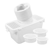 CONGARTENO Kit de Ventilation en Plastique Blanc pour Sèche-linge et Collecteur de Peluches Tuyau D'évacuation pour Usage Polyvalent Intérieur