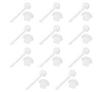 CONGARTENO Kit Tiges Oreilles Invisibles Transparent Embouts Champignon Et Bouchons Silicone Pour Entretien Et Maintien Des Oreille Bijoux Percés Discrets Pour Hommes Et Femmes