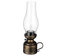 CONGARTENO Lampe à Huile LED sans Flamme Plastique Rétro pour Décoration Intérieure Lanterne Électronique Vintage Pratique pour Salon Jardin et Cadeau Ambiance