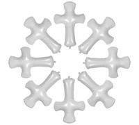 CONGARTENO Lot de 10 Ballons Géants de Croix Blanche Décorations pour Baptême et Première Communion Ballons Décoratifs Extérieurs Résistants à la Perte d'Air pour Fêtes Religieuses et