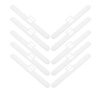 CONGARTENO Lot de 10 Pièces Blanches à Double Œillet en Pom pour Stores Verticaux 89 Mm, Accessoires de Réparation pour Lamelles de Store, Kit de Remplacement pour Maison et Bureau