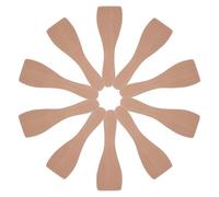 CONGARTENO Lot de 10 Spatule Bois en Bois, Petite Spatule Droite Résistante à L’Usure, Facile à Nettoyer, pour Cuisiner, Poêle à Frire et Pâtisserie