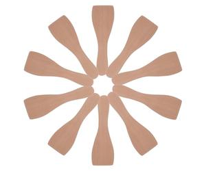 CONGARTENO Lot de 10 Spatule Bois en Bois, Petite Spatule Droite Résistante à L’Usure, Facile à Nettoyer, pour Cuisiner, Poêle à Frire et Pâtisserie