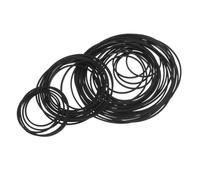 CONGARTENO Lot de 100 Courroies D’Entraînement Plates en Caoutchouc Carré pour Lecteur Cassette Platine Vinyle et Répéteur Ld Diamètres 25-70 MM Accessoires Réparation Audio