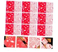 CONGARTENO Lot de 1000 Sachets d'Emballage pour Nougat de Noël en Papier Alimentaire Rouge et Blanc Paquet de Conservation pour Bonbons Faits Maison Emballage Festif pour Biscuits et