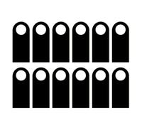 CONGARTENO Lot de 12 Pendentifs de Porte en Bois Décoration Intérieure Artisanale Tableau Mémo Suspendu Double Face Ornement pour Fête Hôtel Bureau et Maison Accessoire Décoratif