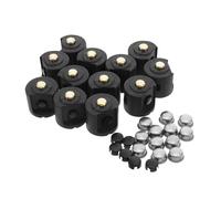 CONGARTENO Lot de 12 sets de Capuchons Métalliques Argentés pour Interrupteur à Bouton-Poussoir de Lampe Torche LED Étanches et Solide Adaptés aux Mini Lampes Torches Portables pour Usage