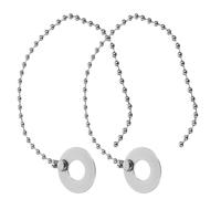 CONGARTENO Lot de 2 Chaînes D'étouffement Réglables en Alliage D'aluminium pour Cymbales Ride, Crash et China de Batterie Jazz, Accessoire Sonore pour Percussion, Améliore la Résonance