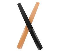 CONGARTENO Lot de 2 Chausse-Pieds en Bois Naturel Lève-Sabots Portables pour Chaussures 2 Pièces Accessoire Léger et Pratique pour Maison et Voyage