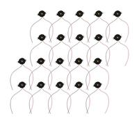 CONGARTENO Lot de 20 Buzzers Électroniques Piézoélectriques Actifs DC 3-24v, Avertisseur Sonore de Sécurité à Tonalité Continue, Alarme Sonore Électronique pour Projets Physiques et Systèmes