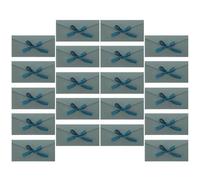 CONGARTENO Lot de 20 Enveloppes Vertes Vintage 22 X 10,8 Cm en Papier Épais avec Nœud Décoratif, Enveloppes pour Cartes de Vœux, Invitations, Fêtes Prénuptiales et Occasions Spéciales