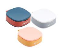 CONGARTENO Lot De 3 Mini Organiseurs De Pilules Portables Joint Hermétique, Étuis Compacts Multicolores Pour Voyage, Rangement Sécurisé Des Remèdes, Accessoires Pratiques Pour Usage Mobile