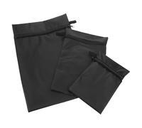 CONGARTENO Lot de 3 Paquet de Rangement Imperméables pour Couches Bébé Noir Tailles 225X15 CM 20X30 CM et 28X40 CM Pochettes à Couches Lavables Organisateurs Pratiques pour Voyage et