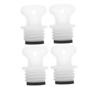 CONGARTENO Lot de 4 Bouchons en Caoutchouc Réutilisables pour Bouillotte Bouchons Anti-Fuite Étanches 21 MM Taille Moyenne Accessoires pour Bouillottes Isothermes et Usage Santé Thermique