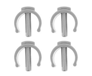 CONGARTENO Lot de 4 Clips en C pour Canne, Bâton de Marche et Aide à la Marche, Goupilles de Fixation 32 MM, Accessoires pour Usage Quotidien, à Domicile et en Extérieur