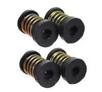 CONGARTENO Lot de 4 Coussinets Anti-Vibrations pour Compresseur de Réfrigérateur et Climatiseur Tapis Isolants en Caoutchouc Solide Supports Amortisseurs de Chocs pour Équipements Lourds