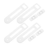 CONGARTENO Lot De 4 Loquets De Sécurité Pour Portes De Placards Et Tiroirs Verrous De Sécurité Enfant Verrou De Réfrigérateur Loquet Coulissant Blanc