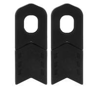 CONGARTENO Lot de 4 Protège-pédaliers en Silicone Noir pour Manivelles de Vélo, Protection Anti-Rayures Facile à Installer, Compatible Vélos de Route et VTT