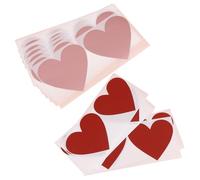 CONGARTENO Lot de 40 Autocollants à Gratter de Cœur Rouge et Rose Doré 20 Pièces de Chaque Couleur Stickers DIY pour Cartes d'Anniversaire et Saint-Valentin Accessoires de Jeu Créatifs