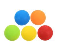 CONGARTENO Lot de 5 Balles de Golf d'Entraînement EVA 60 MM Légères et Colorées Accessoires de Golf Portables pour Pratique Intérieure et Extérieure