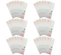 CONGARTENO Lot de 50 Enveloppes en Papier Style Chinois Motif Lotus Petites Enveloppes D’Invitation et Cartes Papeterie de Fleur Délicate pour Mariage Anniversaire et Rangement D’Argenté