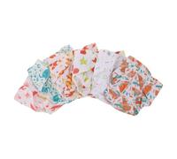 CONGARTENO Lot de 6 Couches-culottes Lavables pour Bébé avec Boutons-pression, Absorbantes et Ajustables, Motifs Colorés, Matelas à Langer Inclus, Essentielles pour Apprentissage Propreté