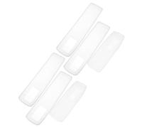 CONGARTENO Lot de 6 Étuis de Télécommande en Silicone Transparent pour TV et Climatiseur Protection Anti-Poussière et Liquide Manchon Flexible Compatible Télécommandes Standard Accessoire