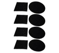 CONGARTENO Lot de 8 Filtres en Coton pour Bac à Compost Cuisine, 4 Ronds 4 Carrés, Accessoire Filtrant Anti-odeurs pour Poubelle, Tapis Filtrant Absorbant et Désodorisant pour Usage Ménager