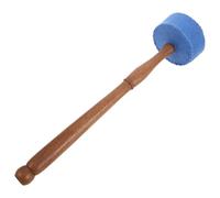 CONGARTENO Maillet pour Bol Chantant 28 CM en Bois Tête en Feutre Bleu Ciel Accessoire pour Contemplation Bouddhiste et Sons Thérapeutiques Outil Manuel pour Bols