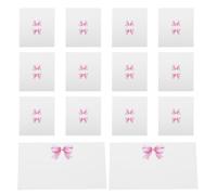 CONGARTENO Marque-Places pour Table de Mariage 50 Pcs 10 X 9 CM en Papier Rose Nœud Cartes de Table Élégantes pour Mariage Shower et Anniversaire Panneau de Réservation Personnalisé