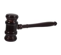 CONGARTENO Marteau de Juge en Bois Naturel, Marteau de Vente aux Enchères 1 Pièce, Maillet pour Tribunal et Commissaire-priseur, Outil Multifonction pour Bureau et Salle D’Audience