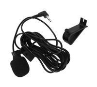 CONGARTENO Microphone Externe Compact pour Interphone Voiture avec Clip Ressort Bouton Ptt Large Compatible Autoradio et Caméra Recul Micro Haut Parleur Antibruit pour Communication Facile