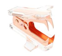 CONGARTENO Mini Pince Extraction Agrafes Bureau Compacte et Légère Outil pour Retirer Agrafes sans Abîmer Documents Accessoire Portable pour École et Maison Couleur Rose Doré
