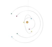CONGARTENO Mobile Suspendu Atomique Scientifique pour Salle de Sciences, Décoration Spatiale Éducative Planètes, Modèle Astronomie pour Garçon et Filles et Adultes