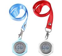 CONGARTENO Montre Infirmière Design Simple et Portable Clip Numérique avec Écran Large, Bracelet à Boucle, Chronomètres Électroniques Précis pour Infirmières et Personnels Soignants