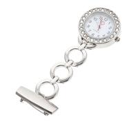 CONGARTENO Montre Infirmière Fob Clip Acier Inoxydable avec Broche Montre de Poche Portable pour Infirmières et Médecins Design Rectangulaire Chic et Pratique Cadeau